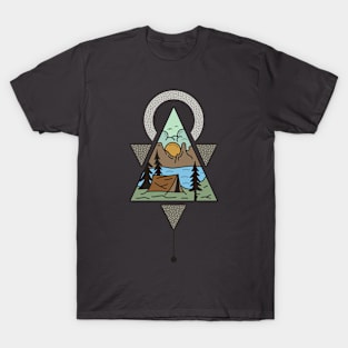 The Geometry of Camping T-Shirt